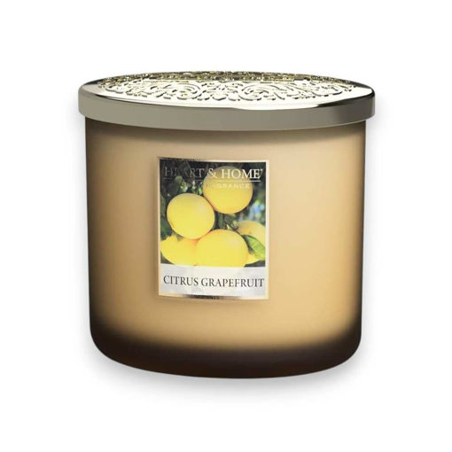 Picture of H&H TWIN WICK SCENTED CANDLE - CITRUS GRAPEFRUIT